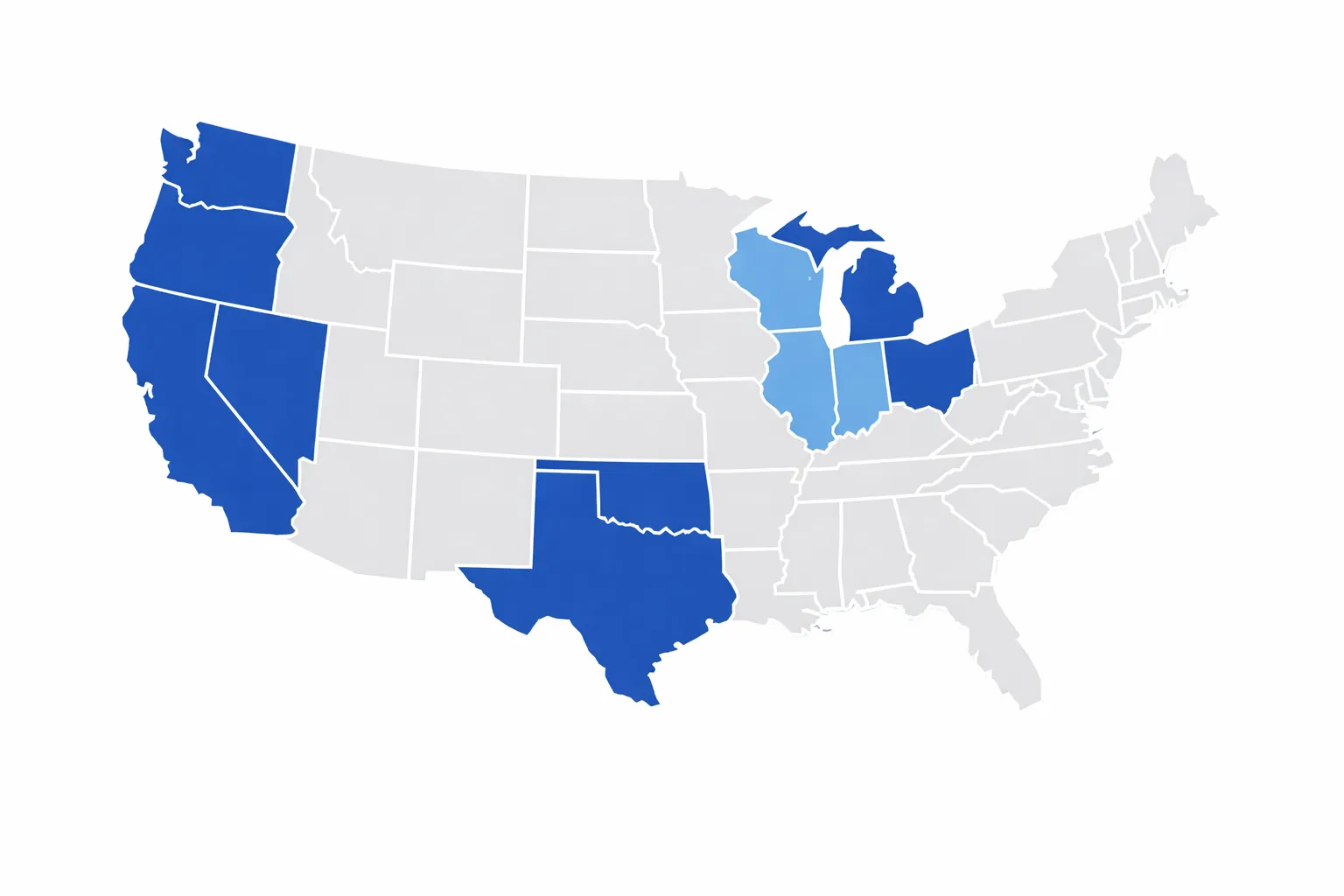 Float Health state availability map showing coverage across the United States