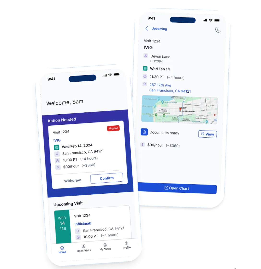 An image of mobile app